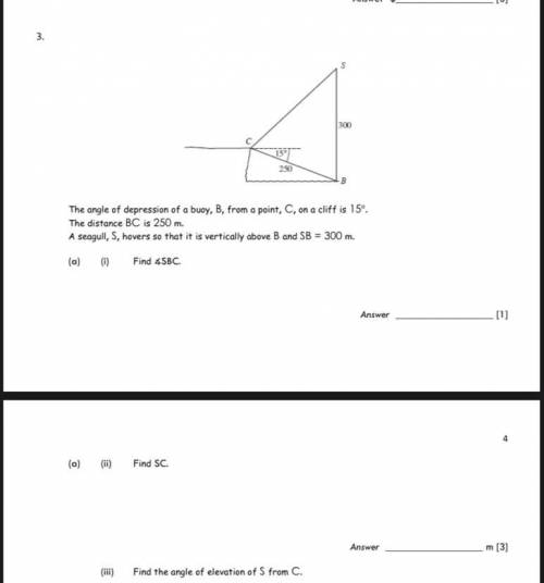 Please anyone help question 3a(i) and (ii) I will mark brainliest answer