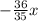 -\frac{36}{35}x\\