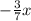 -\frac{3}{7}x\\