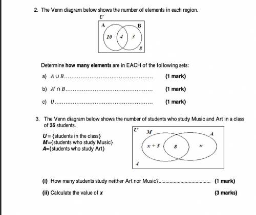 Help me, please it's about sets and I'm not sure how to do it