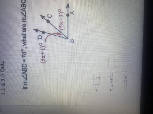 If ABD=78, what are ABC and DBC