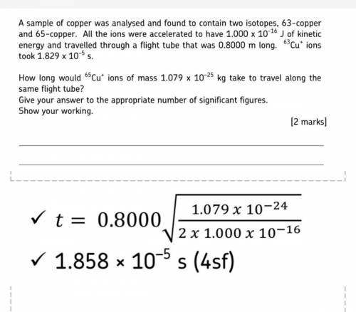 Time of flight mass spectrometry 
Helpppppppppp
Why is it -24 not -25