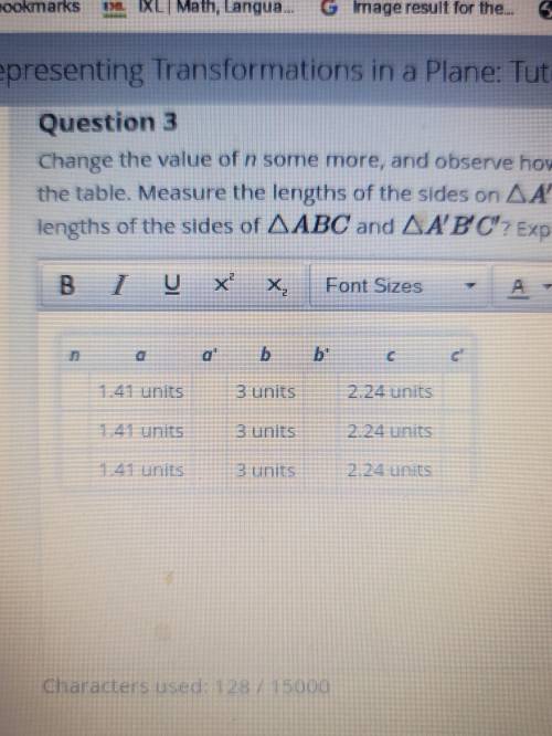 Question 3 change the value of N somewhere and observe how the links of the sides of the image cha