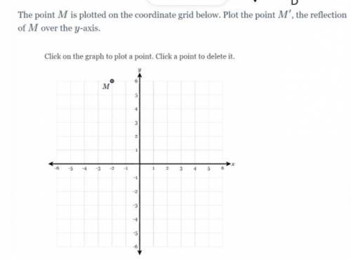 OMG PLEASEEEEE HELP ME THE QUESTION IS the plot m is plotted on the coordinate grid below plot the