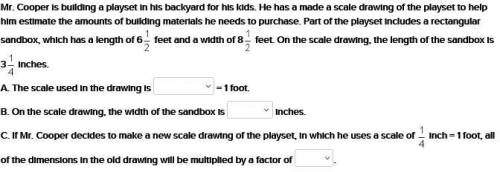 40 points

Options for A are
A. 1/2 inches
B. 2 inches
C.