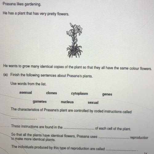 Plant biology. please help