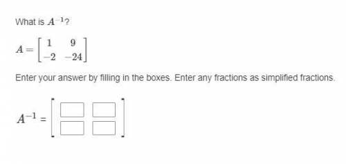 Hat is A−1?
A=[1−2 9−2 4]