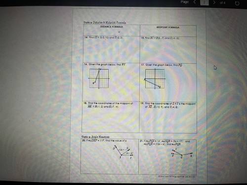 Unit 1 test study guide geometry basics

13. If B is the midpoint of AC, AC = CD, AB = 3x + 4, AC