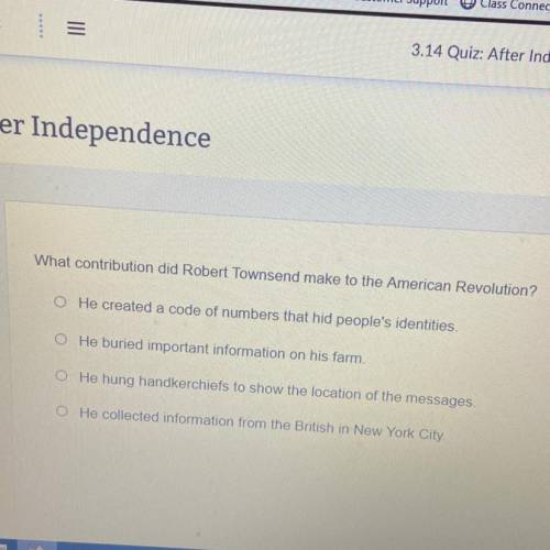 What contribution did Robert Townsend make to the American Revolution?