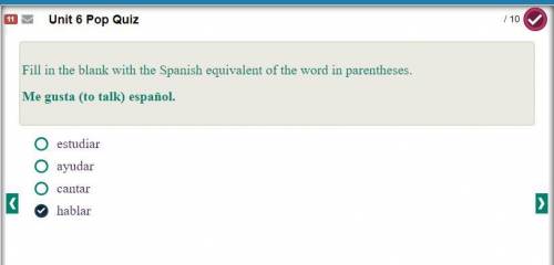 fill in the blank with the Spanish equivalent for the word in parentheses I WILL GIVE 80 POINTS IF