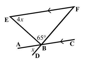 Find the value of x in each case