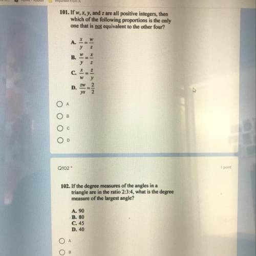 How do you do 101 and 102?