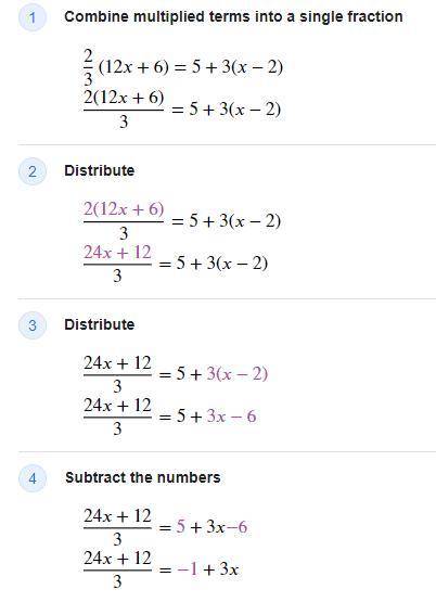 Solve the following algebraic equation and justify each step using one of the algebraic properties: