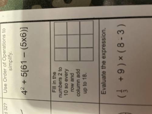 Fill in the numbers 2 to 10 so every row and column add up to 18 ( the box is 3x3.