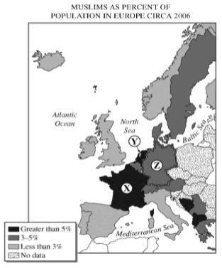 Describe ONE push factor that encourages Muslim migration to this part of the world.