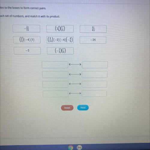 PLEASE HELP I NEED ANSWER FAST. I am doing Plato math. Match each set of numbers, and match it with