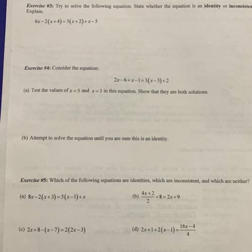 Hey please help with with exercise 3 & 4! No fake answers please. Will mark brainlist ❤️ thanks