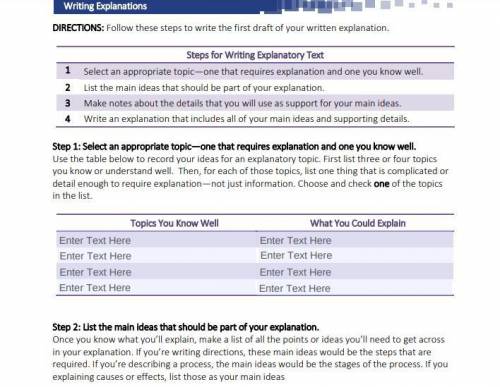Plzzz help with my ELA homework it is about Writing Explanations, please help me it due today!