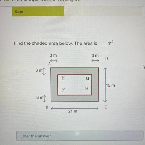 Find the shaded area below. 
Help me