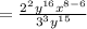 =\frac{2^2y^{16}x^{8-6}}{3^3y^{15}}
