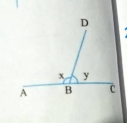 In the figure alongside, if x - y = 40° then find the values of x and y.