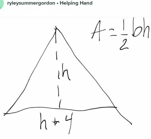 The base of a triangle exceeds the height by 4 feet. If the area is 58.5 square feet, find the lengt