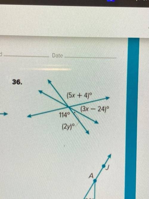 GEOMETRY
I already know that y = 16 i just need to show my work for it