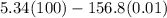 5.34(100)-156.8(0.01)