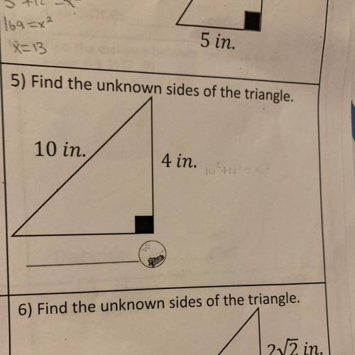Find the unknown sides of the triangle