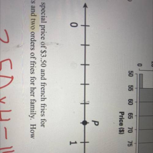 3. Write the fraction that point P represents