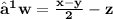 \large\bf{⟹w=\frac{x-y}{2} -z}