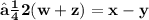 \large\bf{⟼2(w+z)=x-y}