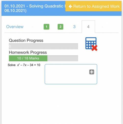 Mathswatch - solving quadratuc equations question plz help!