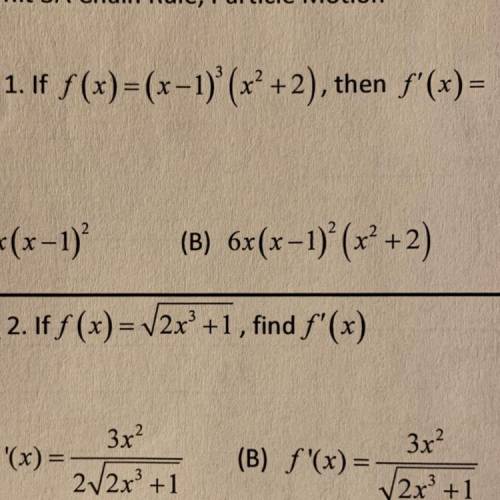 If f(x)=(x-1)^3(x^2+2), the f’(x)=