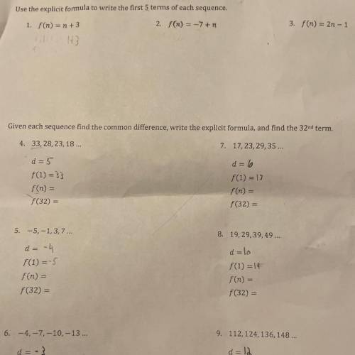 Please help with problems 1-8!