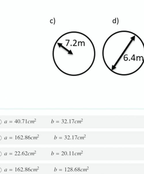 Work out the areas of figure 7.2mand 6.4m.