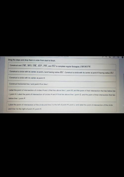 What are the steps for using a compass and straightedge to construct a regular hexagon inscribed in