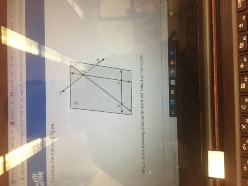 X, Y and z are coplanar in R

m intersects line YZ at Z
W,Y and Z are colinear
Line XY and Line YZ