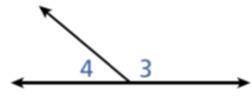 What type of angles are these? (select 2)

A. vertical angles
B. supplementary angles
C. compleme