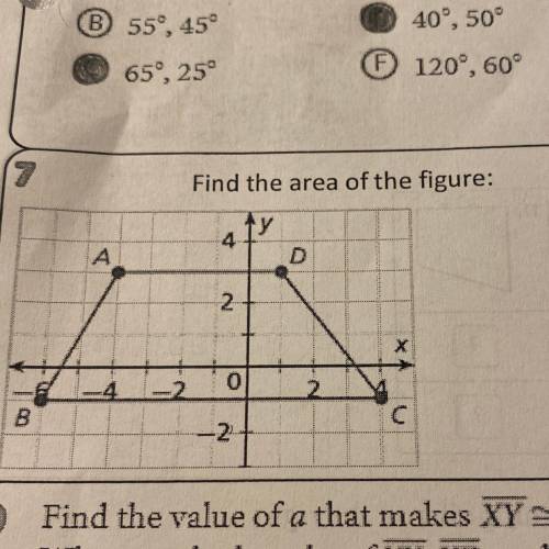 7.
Find the area of the figure: