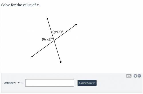 Solve for the value of r