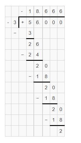 56 divide(4 + 3) – 10 =