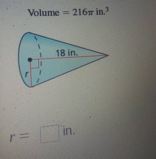 Find the radius of the cone.