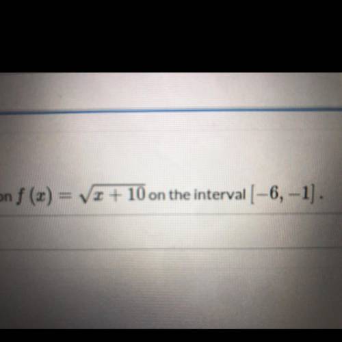 Find the average rate of change of this function: