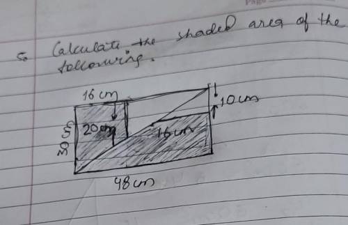 Calculate the shaded area