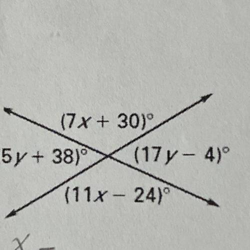 Please help me in solving for x and y