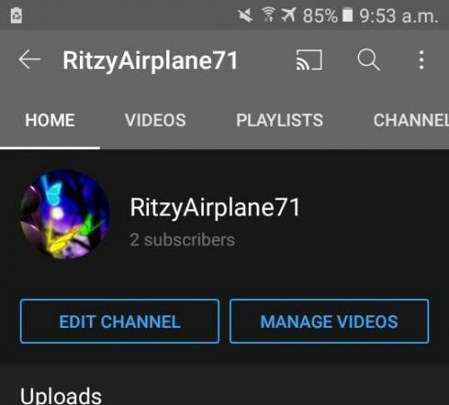 Subscribe to my channel RitzyAirplane71