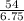 \frac{54}{6.75}