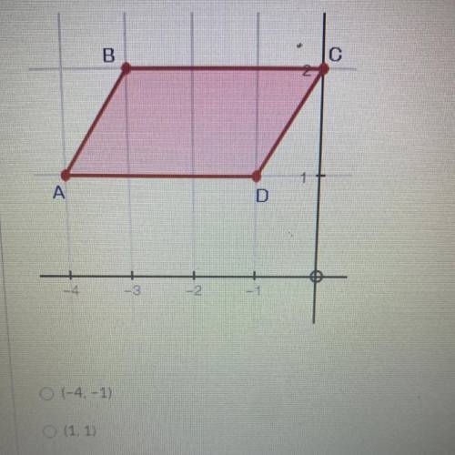 If parallelogram ABCD was reflected over the y-axis, reflected over the x-axis, and

rotated 180°,