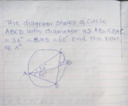 Find the value of x°